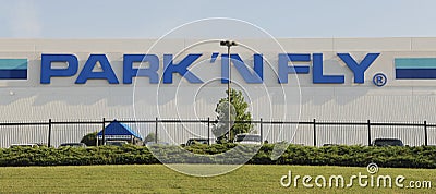 Park and Fly Building, Nashville TN Airport Editorial Stock Photo